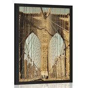 Poster Brücke Manhattan in New York
