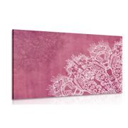 CANVAS PRINT ELEMENTS OF A FLORAL MANDALA - PICTURES FENG SHUI - PICTURES