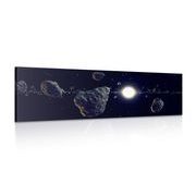 CANVAS PRINT METEORITES - PICTURES OF SPACE AND STARS - PICTURES
