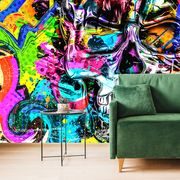 WALLPAPER COLORFUL ARTISTIC SKULL - ABSTRACT WALLPAPERS - WALLPAPERS