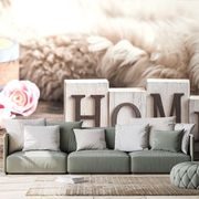 WALL MURAL STILL LIFE WITH THE INSCRIPTION HOME - WALLPAPERS QUOTES AND INSCRIPTIONS - WALLPAPERS