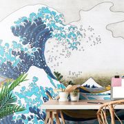 WALLPAPER REPRODUCTION OF THE GREAT WAVE OFF KANAGAWA - KATSUSHIKA HOKUSAI - WALLPAPERS WITH IMITATION OF PAINTINGS - WALLPAPERS