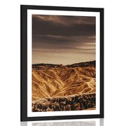 AFFICHE AVEC MONTURE LE PARC NATIONAL DEATH VALLEY EN AMÉRIQUE - NATURE - AFFICHES