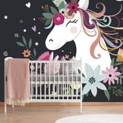 PAPIER PEINT LICORNE MIGNONNE - PAPIER PEINT POUR ENFANTS - PAPIER PEINT