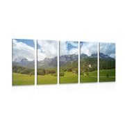 QUADRO IN 5 PARTI AUSTRIA - QUADRI DI NATURA E PAESAGGIO - QUADRI