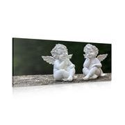 CANVAS PRINT PAIR OF SMALL ANGELS - PICTURES OF ANGELS - PICTURES