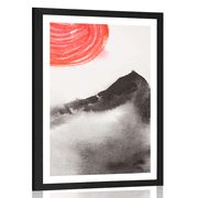 POSTER WITH MOUNT JAPANESE PAINTING - NATURE - POSTERS