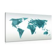 Wandbild Geometrische Weltkarte