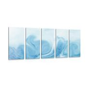 5-piece Canvas print beautiful blue abstraction