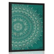 POSTER HANDGEMALTES MANDALA - FENG SHUI - POSTER