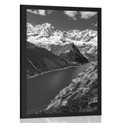 POSTER PATAGONIA NATIONAL PARK IN ARGENTINA IN BLACK AND WHITE - BLACK AND WHITE - POSTERS