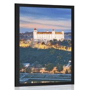 Plagát pohľad na Bratislavský hrad