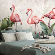 TAPET AUTOADEZIV FLAMINGO CU ATINGERE VINTAGE - TAPETE AUTOADEZIVE - TAPETURI