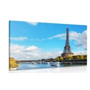 CANVAS PRINT BEAUTIFUL PANORAMA OF PARIS - PICTURES OF CITIES - PICTURES