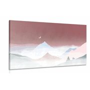 IMPRESSION SUR TOILE NUIT PASTEL - IMPRESSION SUR TOILE MONTAGNES - IMPRESSION SUR TOILE