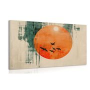 WANDBILD MONUMENTALER MOND IM JAPANDI-STIL - JAPANDI WANDBILDER - BILDER