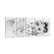 5 part picture luxury gift set in black & white