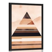 POSTER ABSTRAKTE FORMEN PYRAMIDE - ABSTRAKTE FORMEN - POSTER