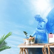 WALLPAPER BEAUTIFUL ANGEL IN THE SKY - WALLPAPERS ANGELS - WALLPAPERS