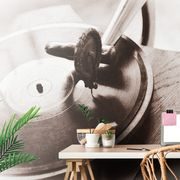 SELF ADHESIVE WALL MURAL ANTIQUE GRAMOPHONE - SELF-ADHESIVE WALLPAPERS - WALLPAPERS