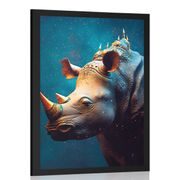 POSTER RINOCER ALBASTRU-AURII - CONDUCĂTORII REGNULUI ANIMAL - POSTERE