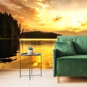 SELF ADHESIVE WALL MURAL REFLECTION IN A MOUNTAIN LAKE - SELF-ADHESIVE WALLPAPERS - WALLPAPERS