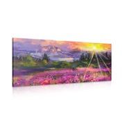 Picture colorful landscape oil painting