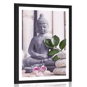 PLAKAT S PASPARTUOM WELLNESS BUDDHA - FENG SHUI - PLAKATI