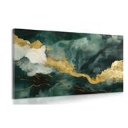 CANVAS PRINT OF GREEN MARBLE - MARBLE PICTURES - PICTURES