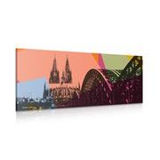 Wandbild Digitale Illustration der Stadt Köln