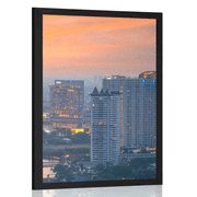 POSTER BLICK AUF SONNENUNTERGANG IN BANGKOK - STÄDTE - POSTER