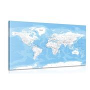 Wandbild Stilvolle Weltkarte