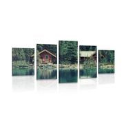 5-PIECE CANVAS PRINT YOHO PARK IN CANADA - PICTURES OF NATURE AND LANDSCAPE - PICTURES