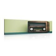 WANDBILD RETRO-RADIO - VINTAGE- UND RETRO-BILDER - BILDER