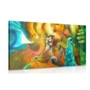 CANVAS PRINT POSEIDON BENEATH THE SEA SURFACE - ABSTRACT PICTURES - PICTURES