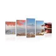 5-PIECE CANVAS PRINT AUTUMN IN JAPAN - PICTURES OF CITIES - PICTURES