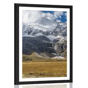 Plakat s paspartuom majestetični planinski krajolik