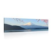 CANVAS PRINT VIEW OF MOUNT FUJI - PICTURES OF NATURE AND LANDSCAPE - PICTURES