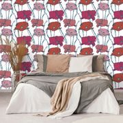 SELF ADHESIVE WALLPAPER BLOOMING POPPIES - SELF-ADHESIVE WALLPAPERS - WALLPAPERS