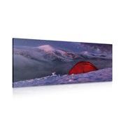Canvas print tent under the night sky