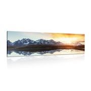 CANVAS PRINT WONDERFUL SUNSET IN THE MOUNTAINS - PICTURES OF NATURE AND LANDSCAPE - PICTURES