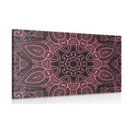Picture Mandala with Indian motif in pink