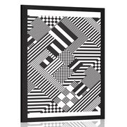 POSTER ELEGANT PATTERNS IN A UNIQUE DESIGN - BLACK AND WHITE - POSTERS