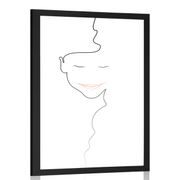 POSTER MINIMALIST FACE OF A WOMAN - MOTIFS FROM OUR WORKSHOP - POSTERS