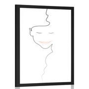 AFFICHE MINIMALISTE VISAGE D'UNE FEMME - DE NOTRE ATELIER - AFFICHES