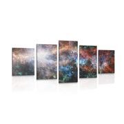 5-piece Canvas print endless galaxy