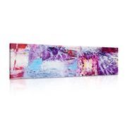 TABLEAU SUR TOILE – TEXTURE VIOLETTE - PEINTURES ABSTRAITES - TABLEAUX