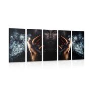 5-PIECE CANVAS PRINT FAITH IN JESUS - PICTURES OF ANGELS - PICTURES