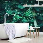 SELF ADHESIVE WALL MURAL FRESH TROPICAL LEAVES - SELF-ADHESIVE WALLPAPERS - WALLPAPERS