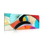 Canvas print abstraction in bright colors